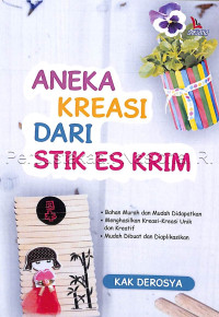 Image of Aneka kreasi dari stik es krim